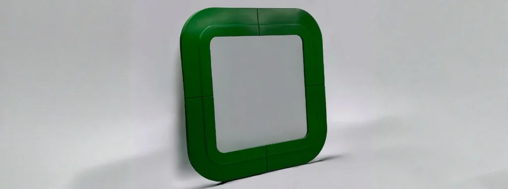 Green Mirror Kartell Anna Castelli Design 1960s