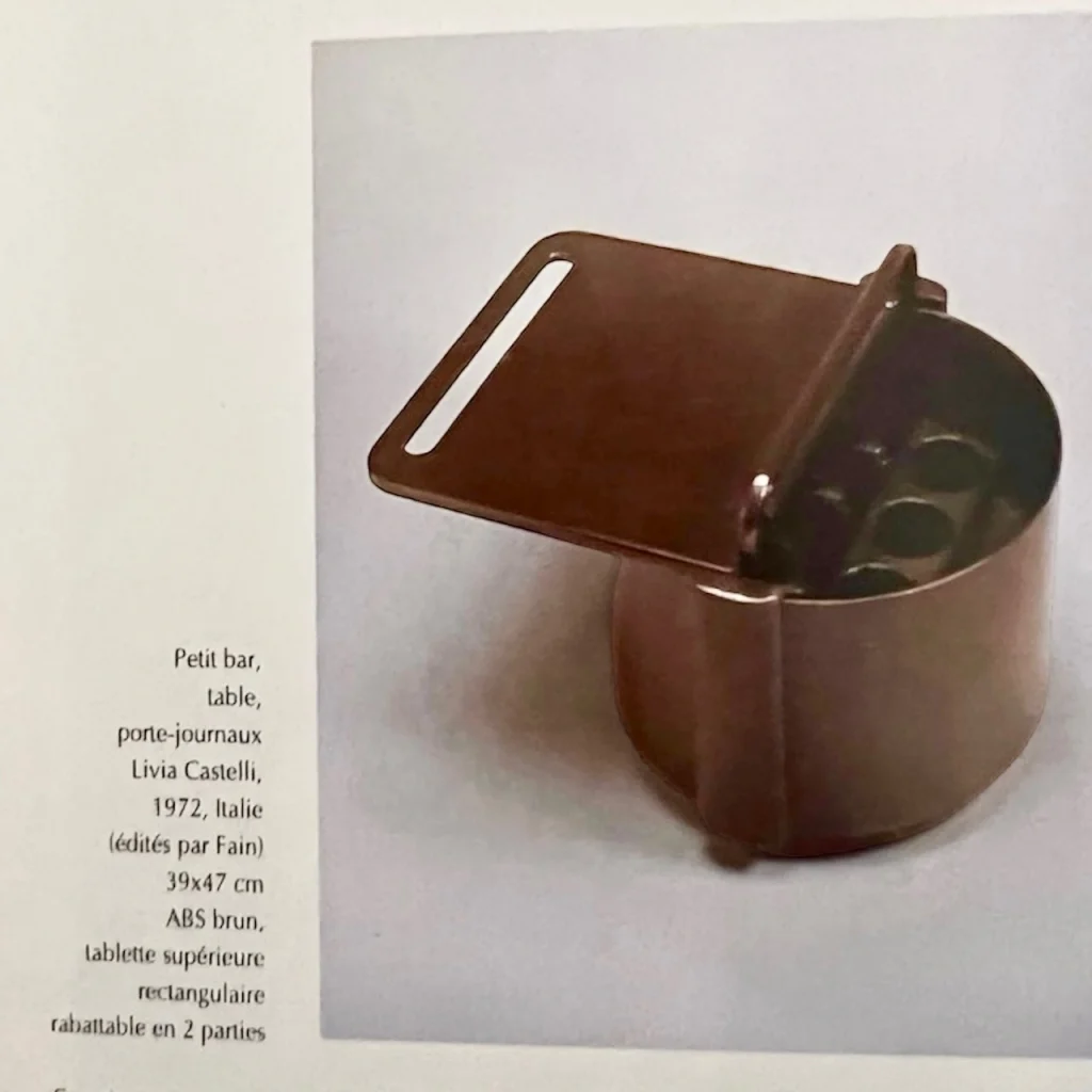 natavintage furniture Space Age Design Rare Serving Trolley Fain Italy 70s 10