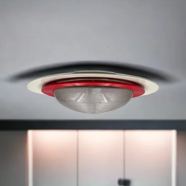 Iconic 80s Design Lamp Luci Milano Sat 50 Flush Mount
