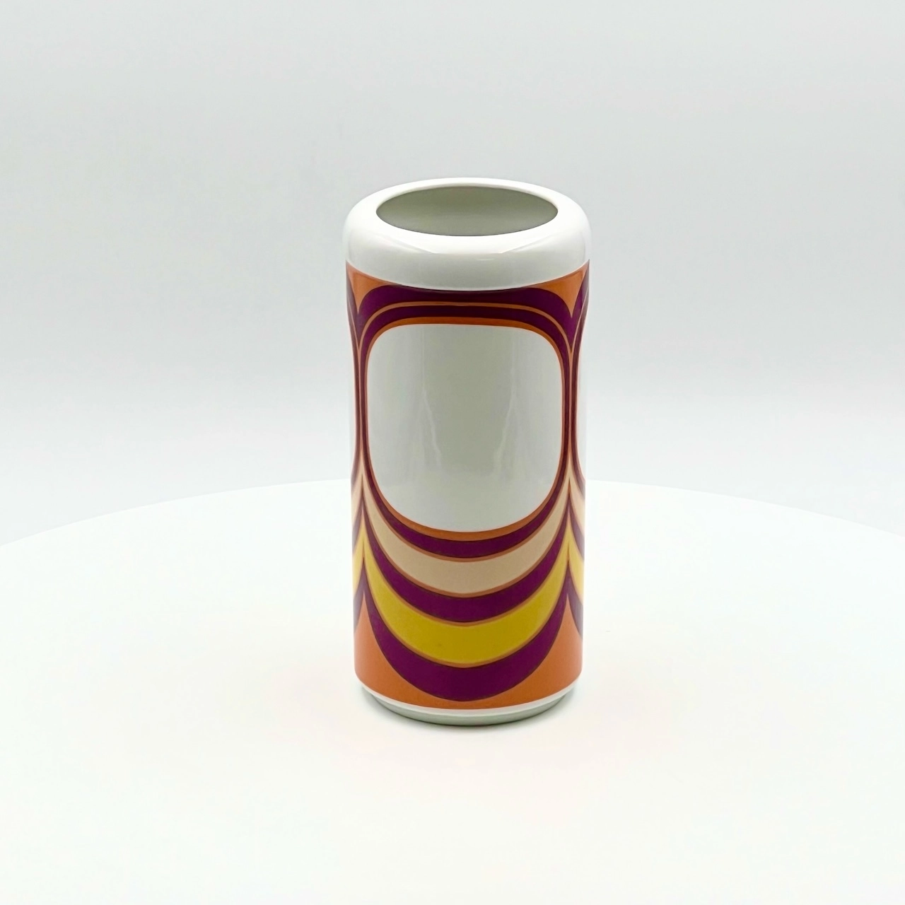 Beautiful Space Age Krautheim Porcelain Vase 60s Vibrant Design - Image 2