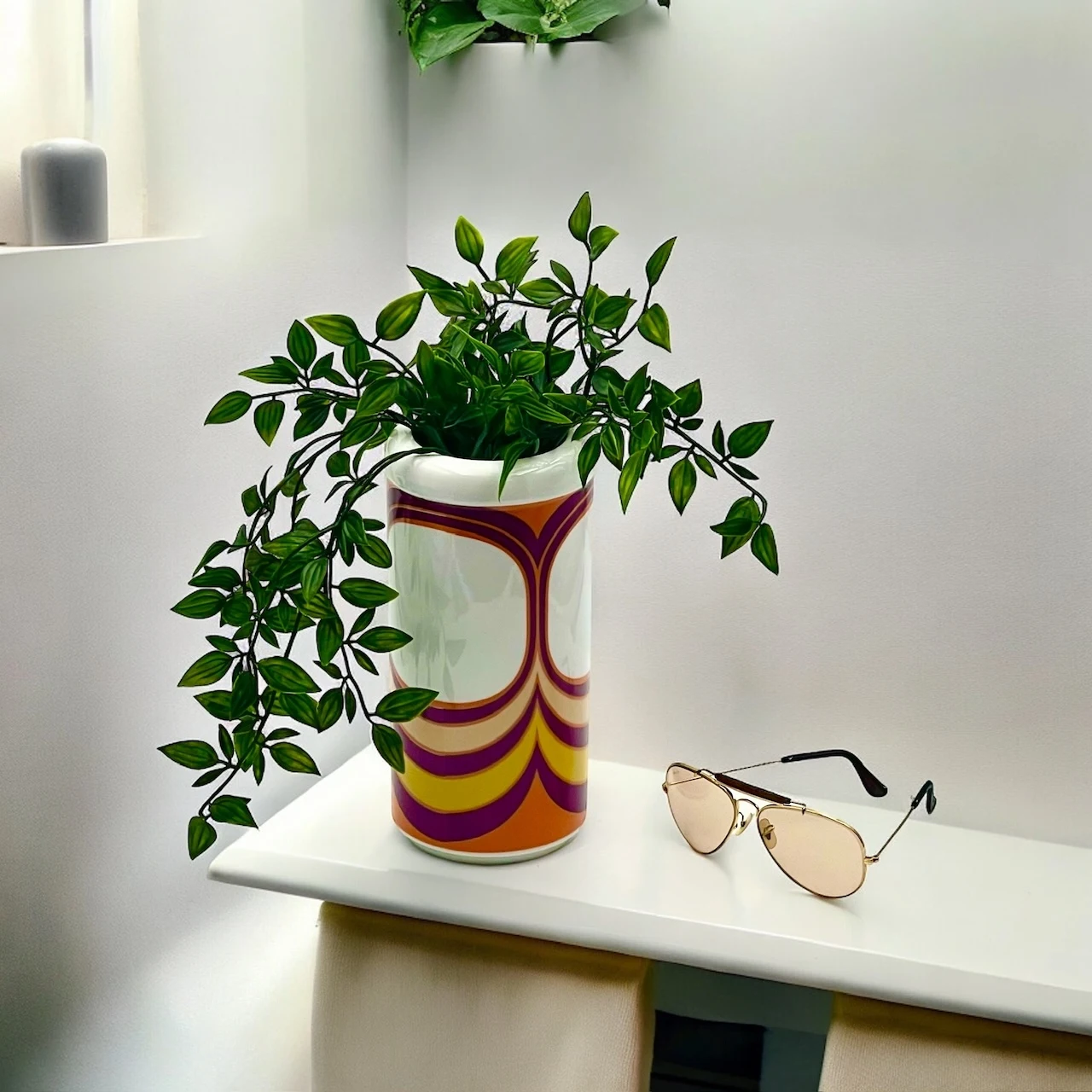 Beautiful Space Age Krautheim Porcelain Vase 60s Vibrant Design - Image 6