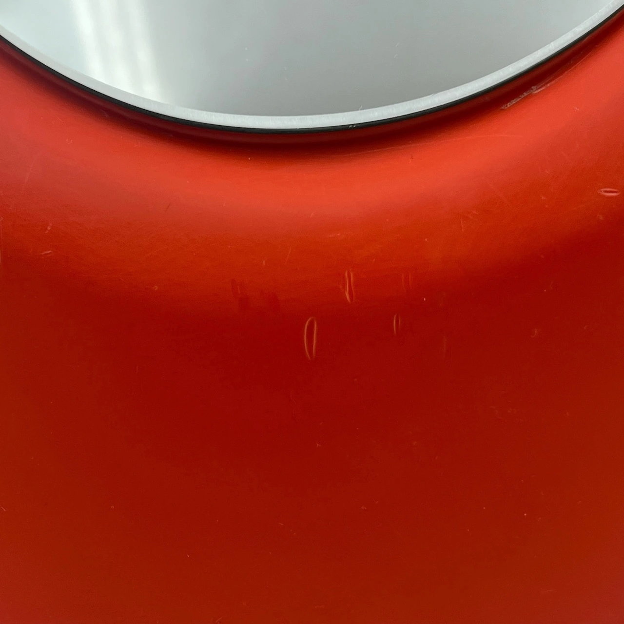 Vintage Lipstick Table Mirror by Cassina - Iconic Orange Egg Shape - Image 2