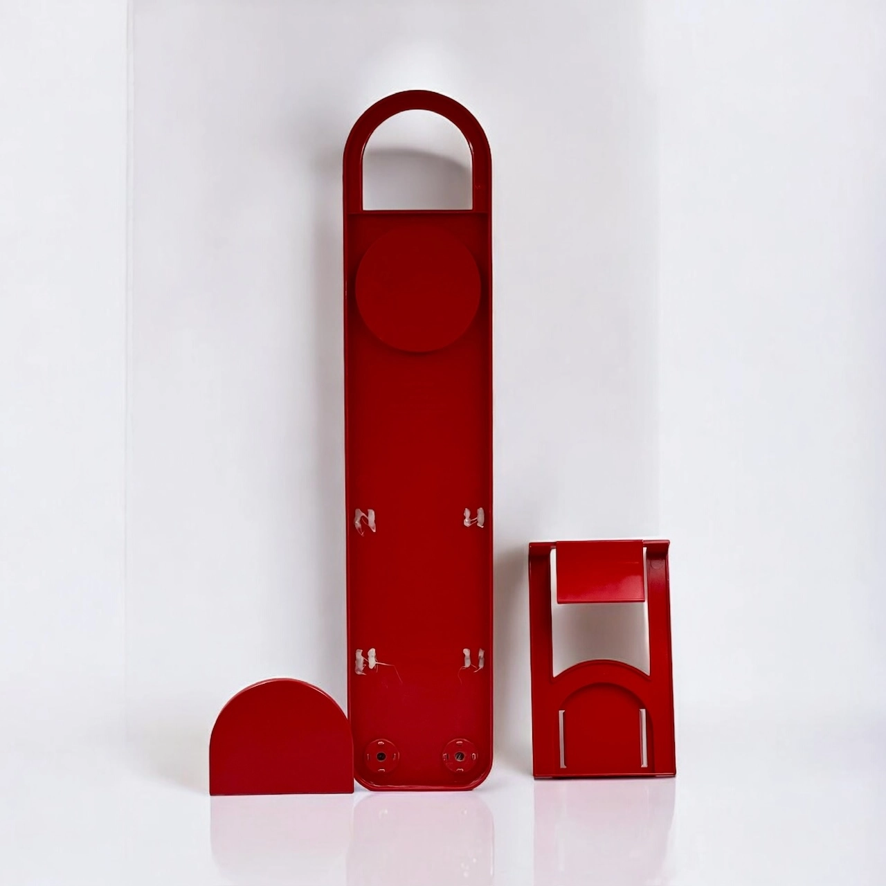 Stylish Plastic Wall Organizer - 70s Space Age Bathroom Storage Makio Hasuike - Image 2