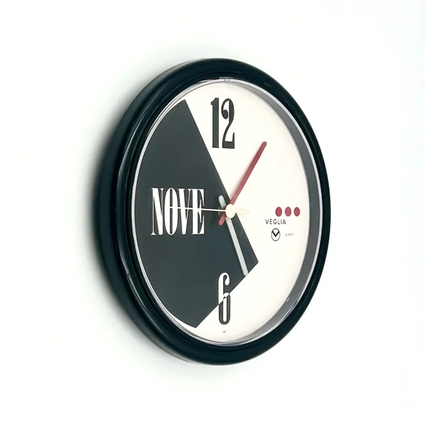 Veglia Borletti Italy Wall Clock – Iconic 80s Design - natavintage.com