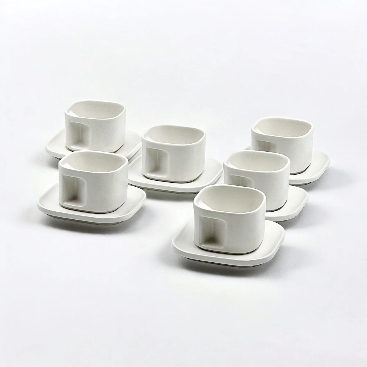 70s Ceramic Coffee Set Arnolfo Di Cambio - Iconic Makio Hasuike Design - Image 7