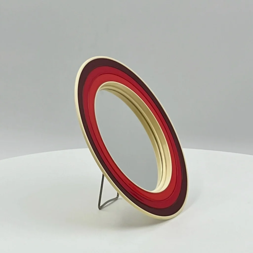 Vintage 70s Table Mirror - Space Age Decor with Bold Retro Colors - Image 11