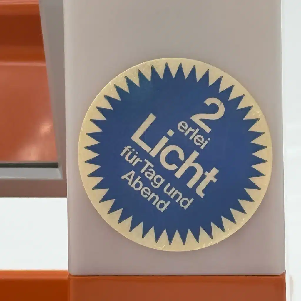 Gorgeous 70s Vanity Mirror with Lights – Orange Retro Style - Image 8