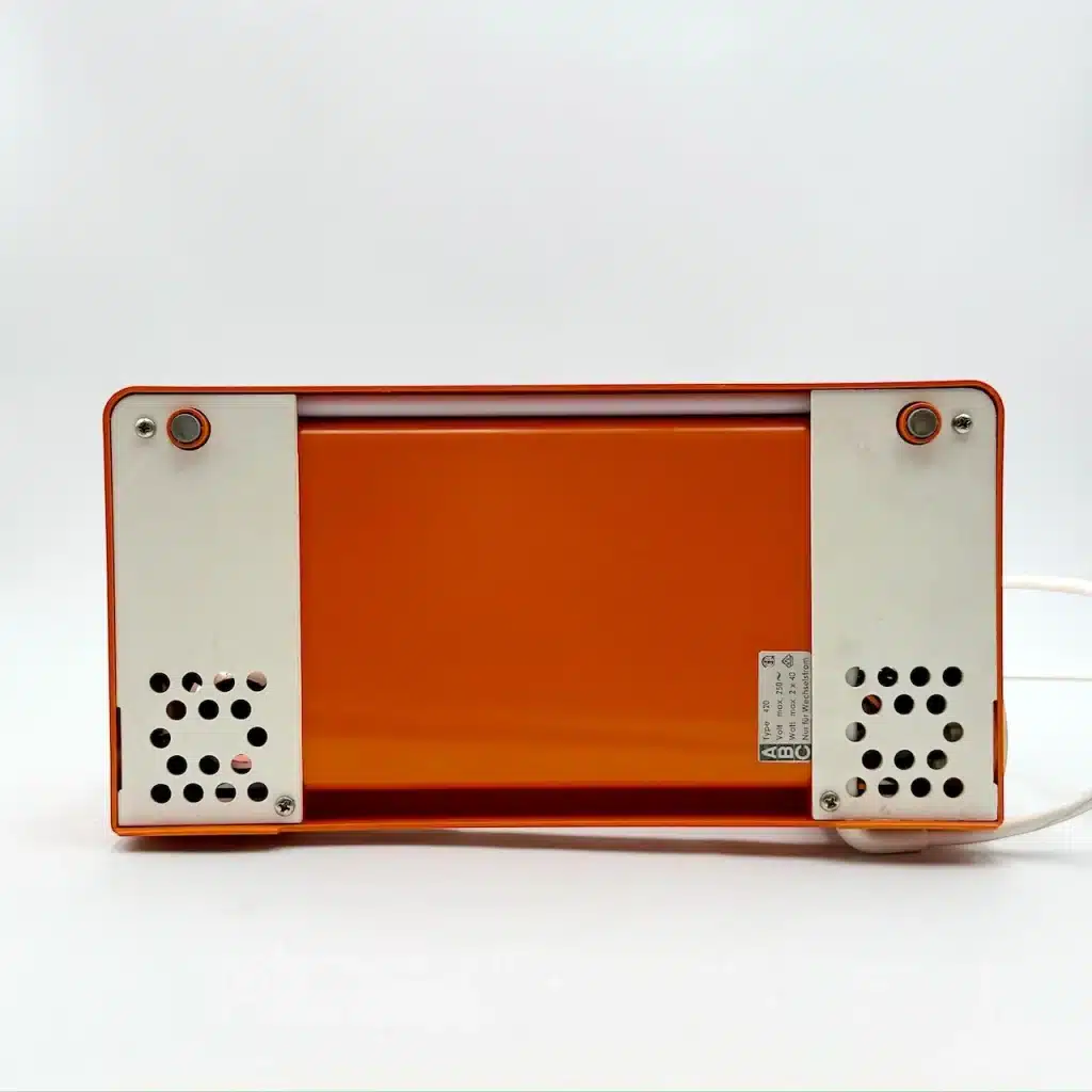 Gorgeous 70s Vanity Mirror with Lights – Orange Retro Style - Image 4