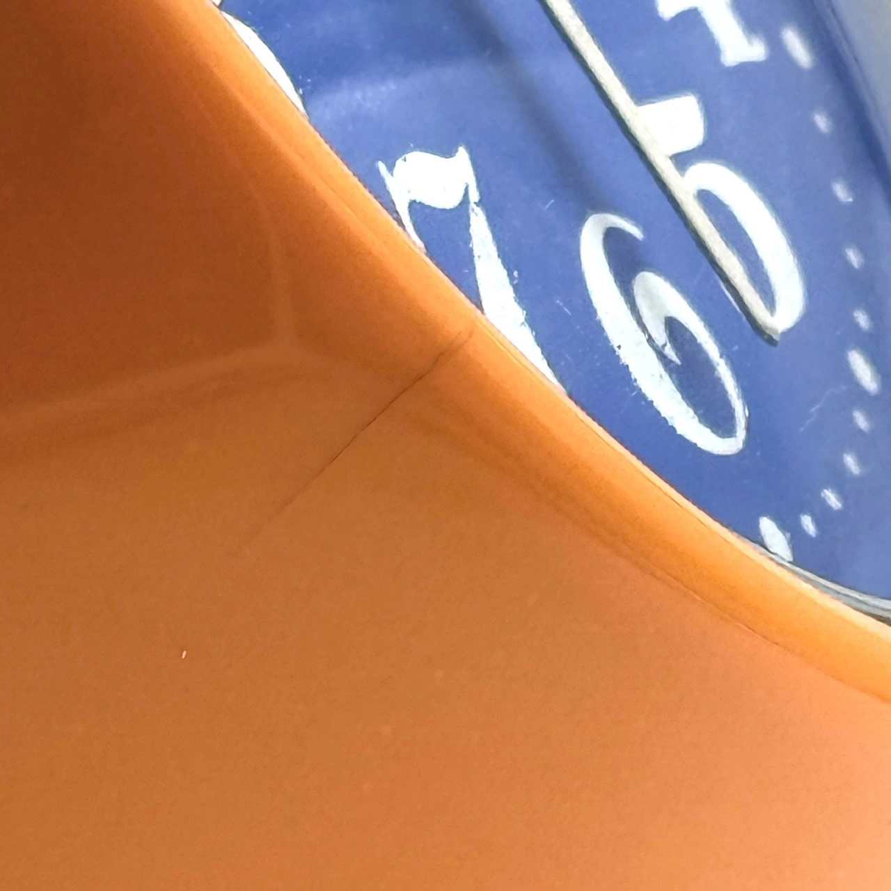 Iconic 70s Space Age Clock – Vibrant Orange Globe Design - Image 5