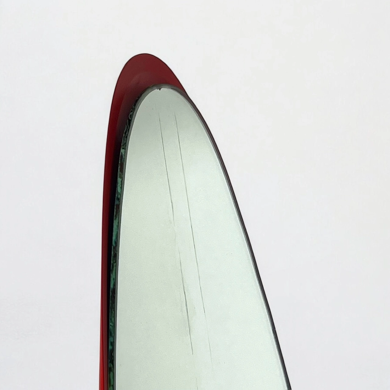 Lipstick Mirror in Glossy Red - 70s Vintage Design Masterpiece - Image 8