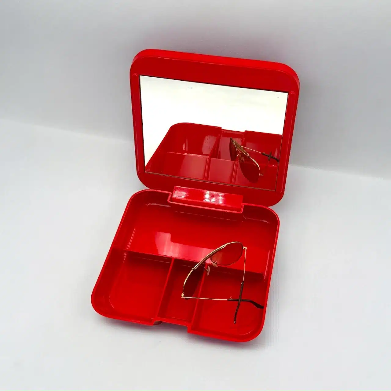 Makio Hasuike Red Vanity Box for Gedy – 70s Italian Design - Image 8