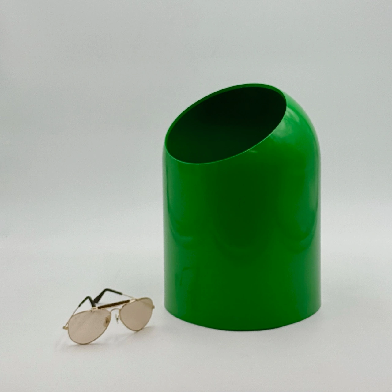 Makio Hasuike Vibrant Green Bin for Gedy 1970s - Image 7