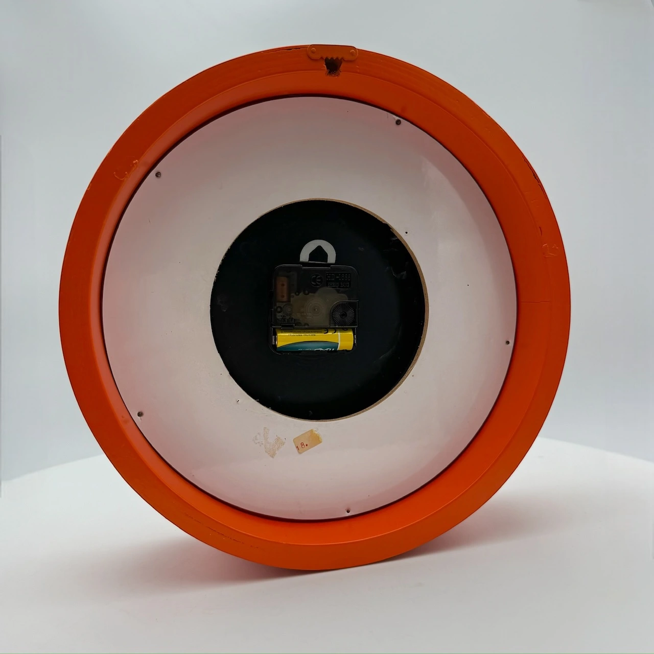 Orange Space Age Wall Clock Astra Italy 1970s - Image 7