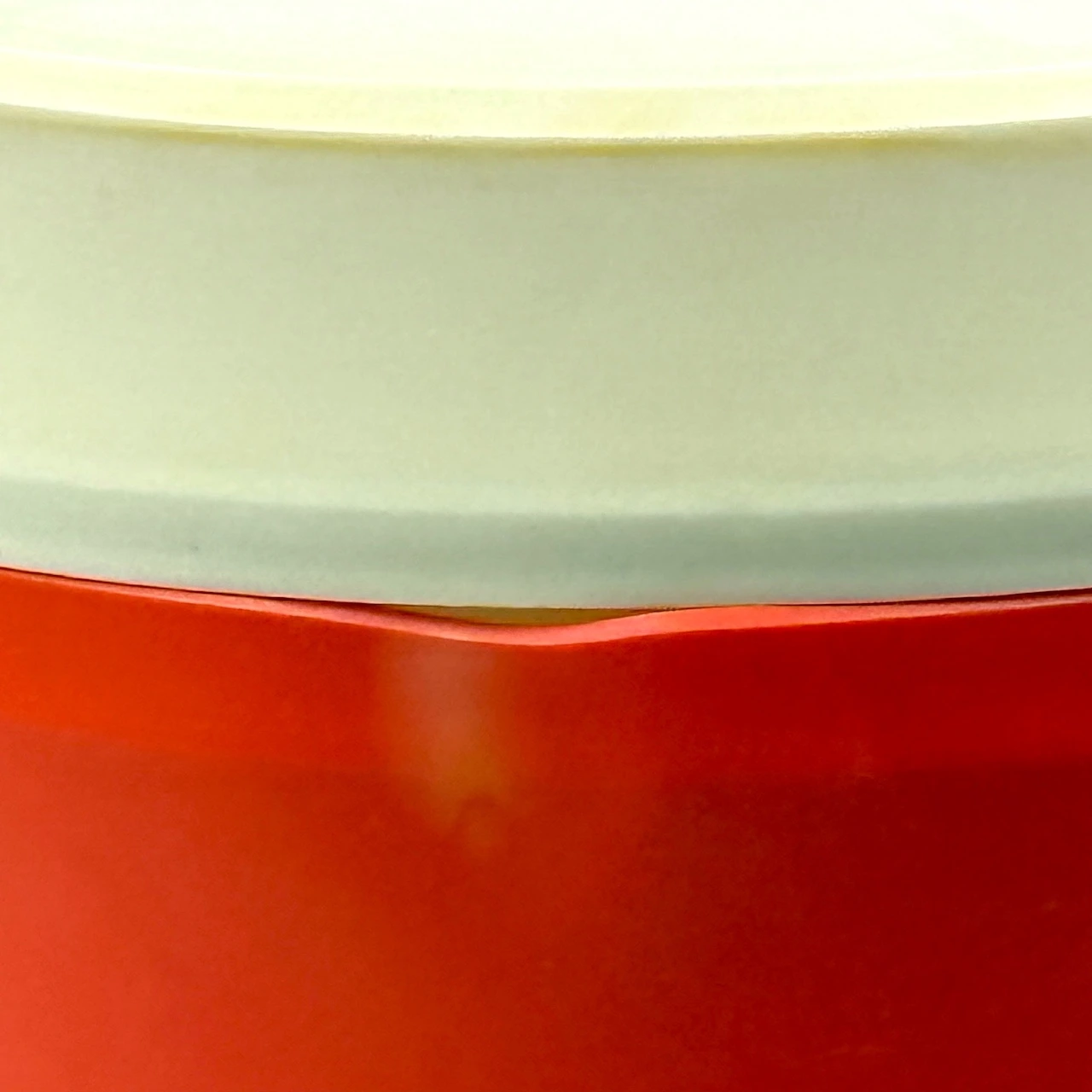 Playful Orange 70s Stool with Hidden Storage by Flair - Image 5