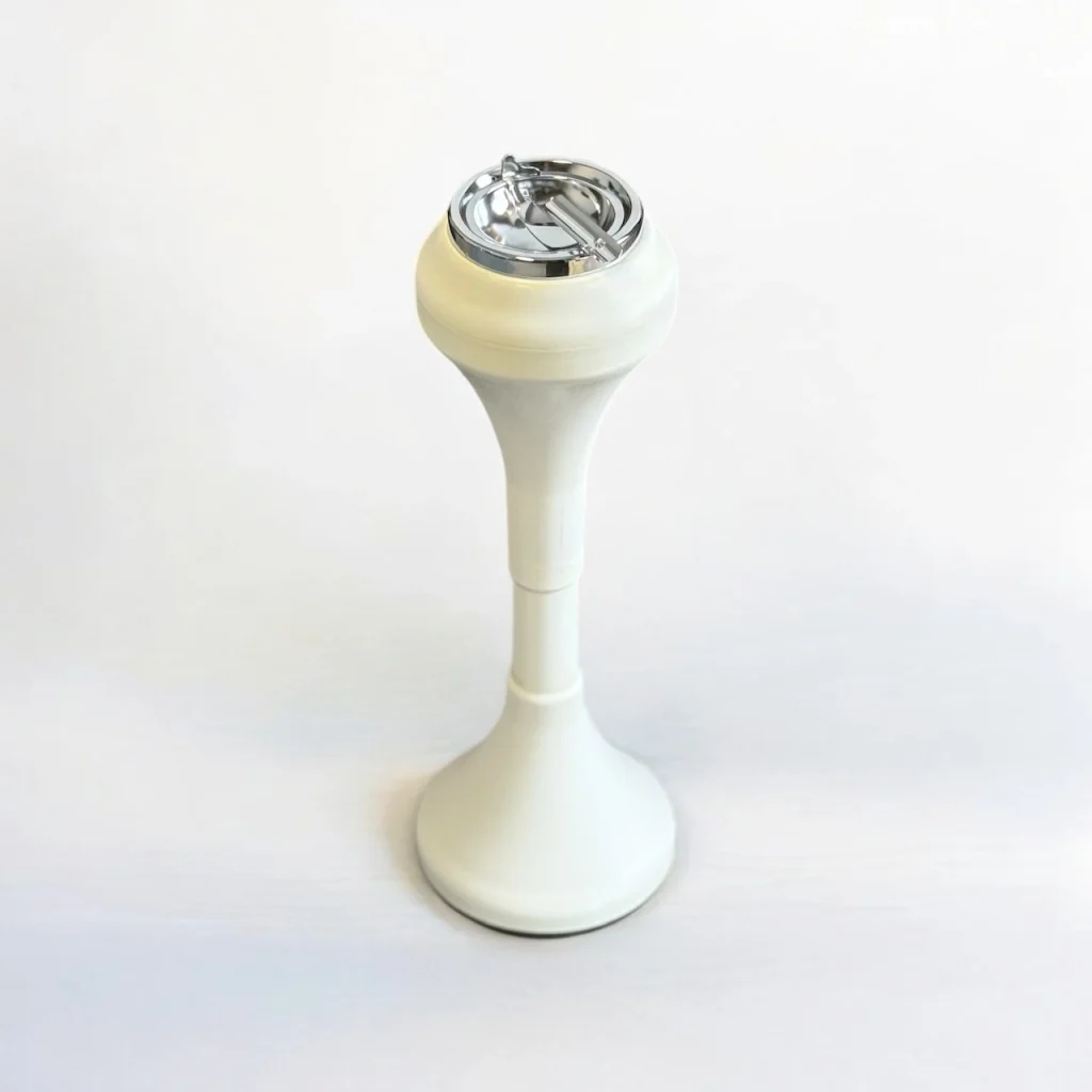 Rare 1960s Vintage Ashtray &ndash; Sleek Retro Floor Standing - Image 11
