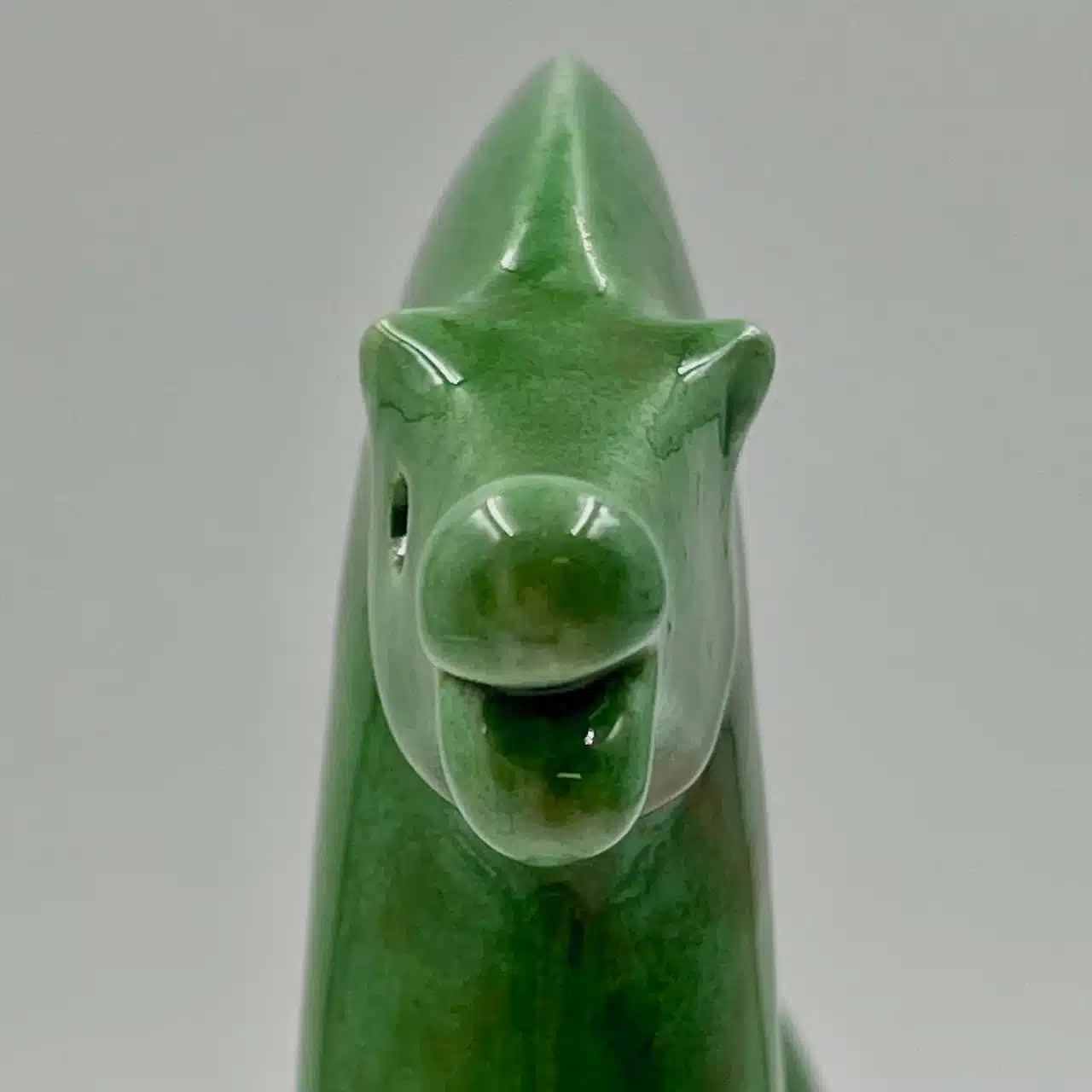 Rare 70s Roberto Rigon Green Ceramic Horse Figurine - Vintage - Image 12