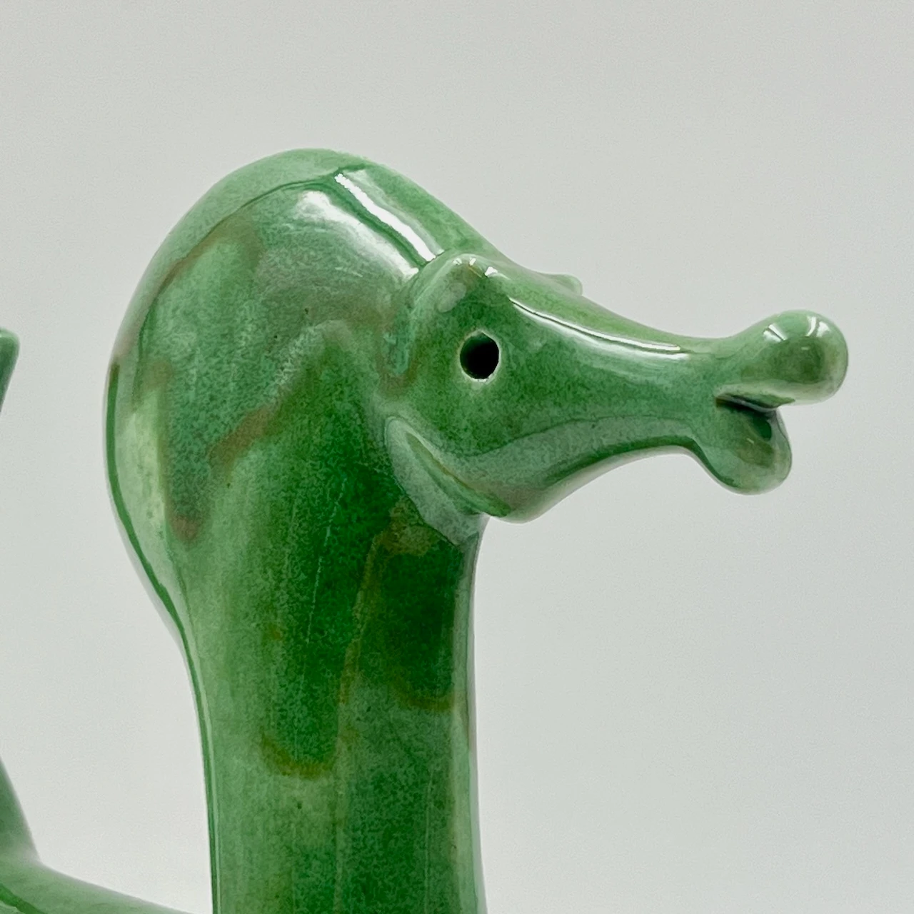 Rare 70s Roberto Rigon Green Ceramic Horse Figurine - Vintage - Image 9