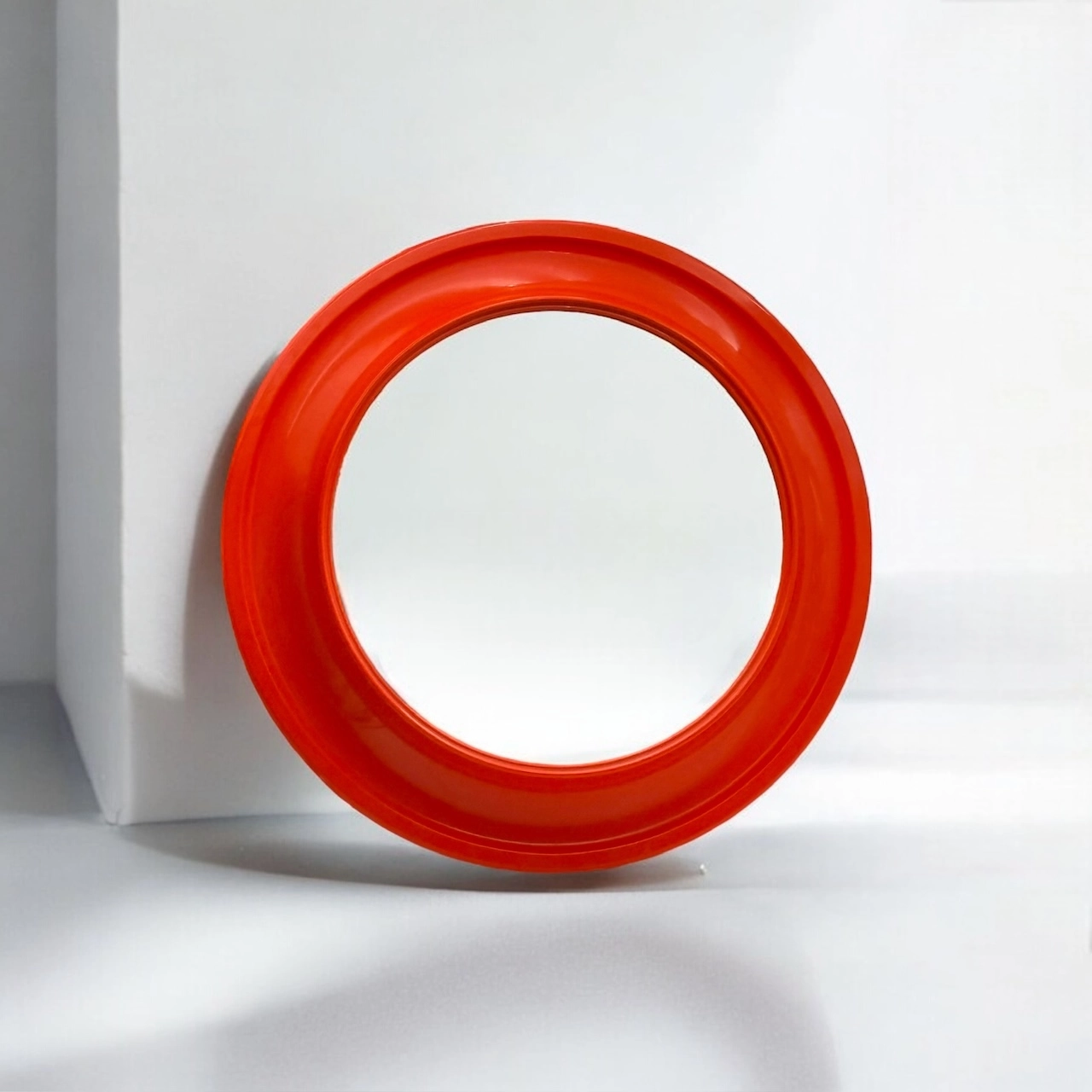 Space Age Mirror by Kastilia 70s Orange Design Classic - Image 4