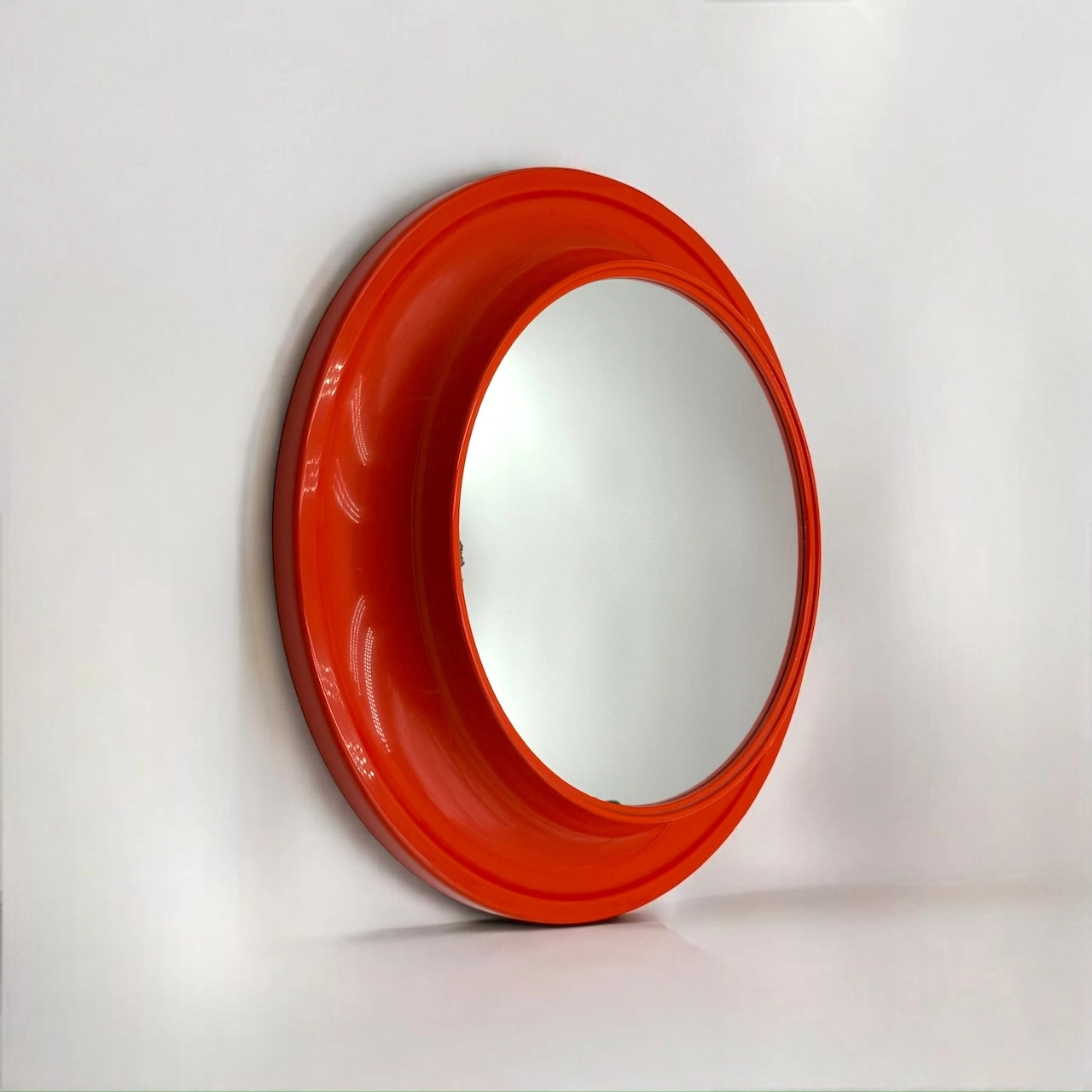 Space Age Mirror by Kastilia 70s Orange Design Classic - Image 5