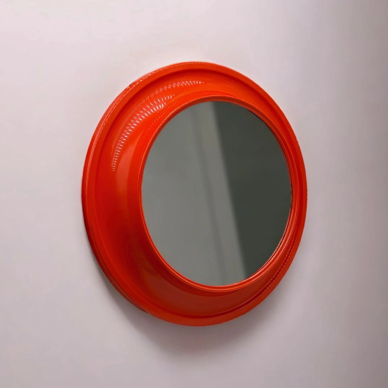 Space Age Mirror by Kastilia 70s Orange Design Classic - Image 7