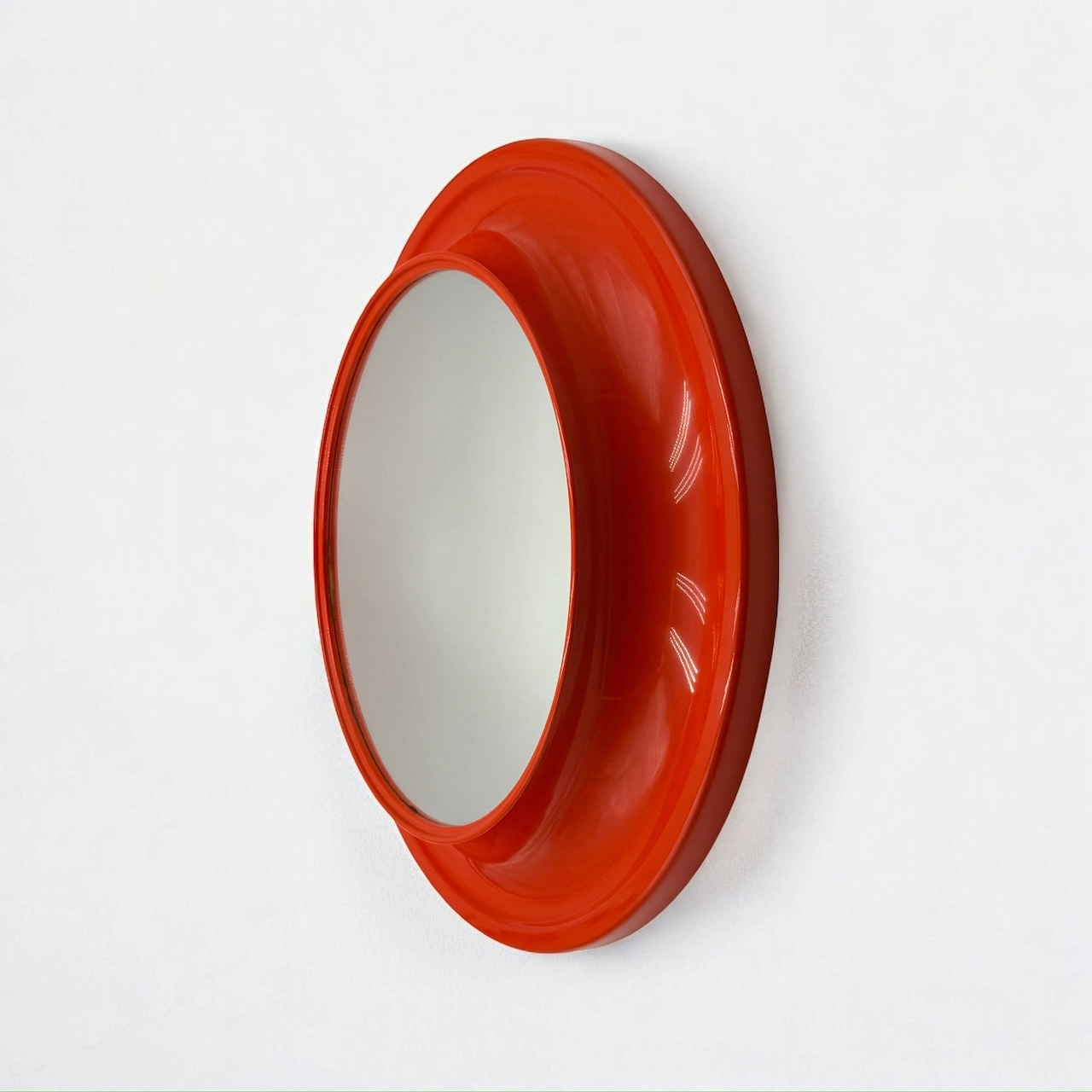 Space Age Mirror by Kastilia 70s Orange Design Classic - Image 8