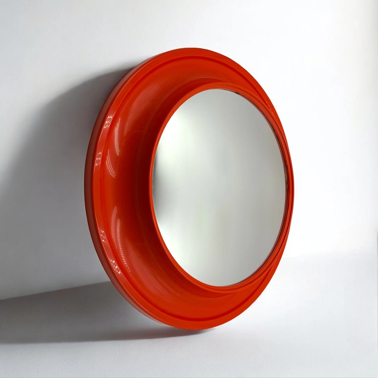 Space Age Mirror by Kastilia 70s Orange Design Classic - Image 9