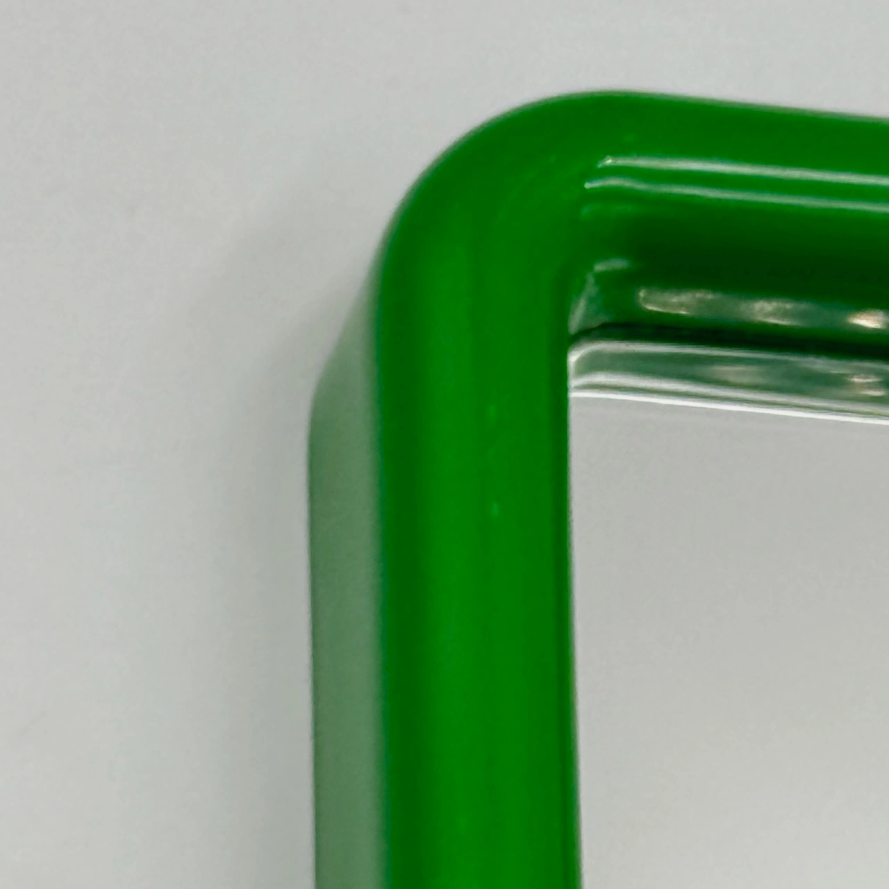 Space Age Mirror in Vibrant Green by Gedy 1970s - Image 2