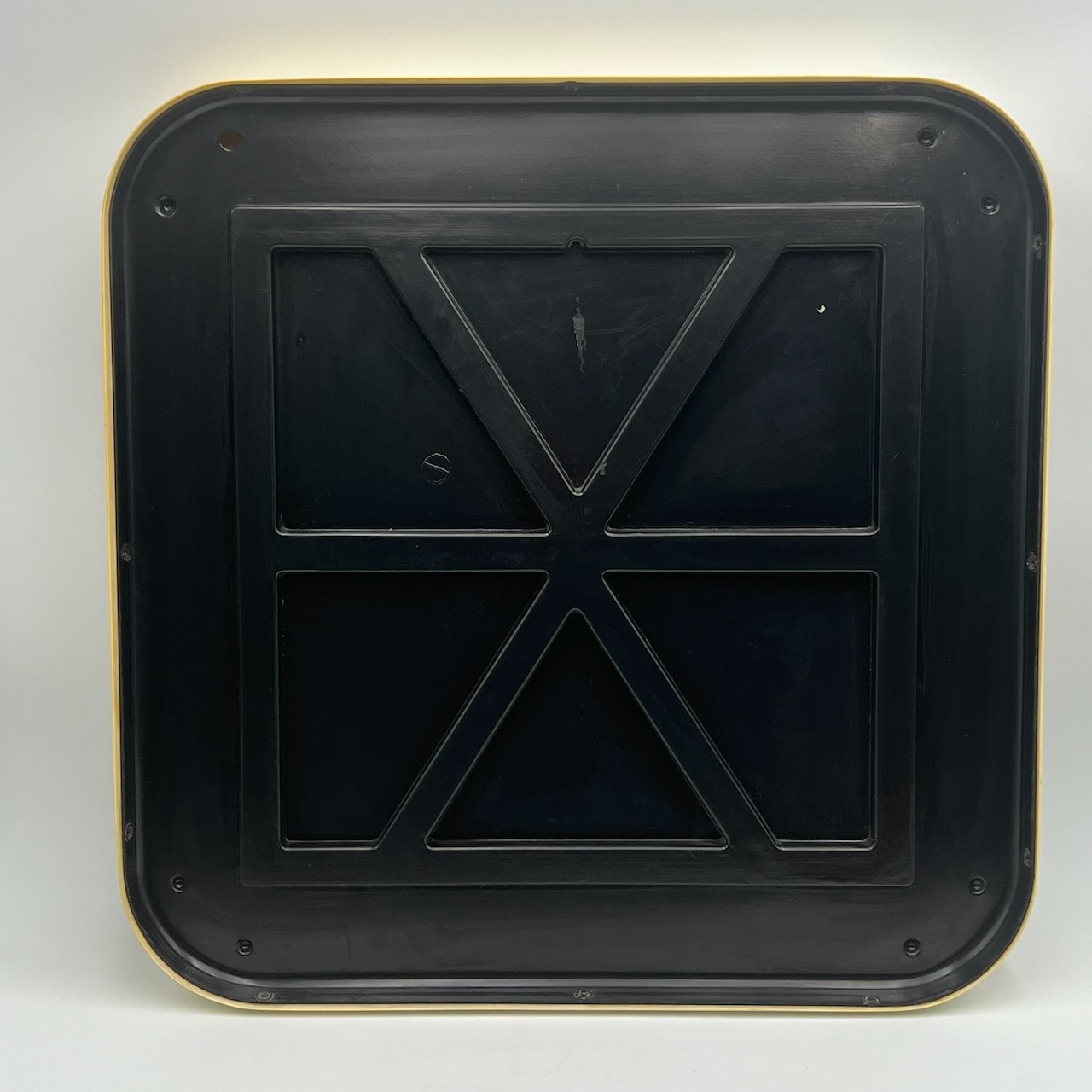 Space Age Square Wall Mirror in Beige 1970s - Image 2