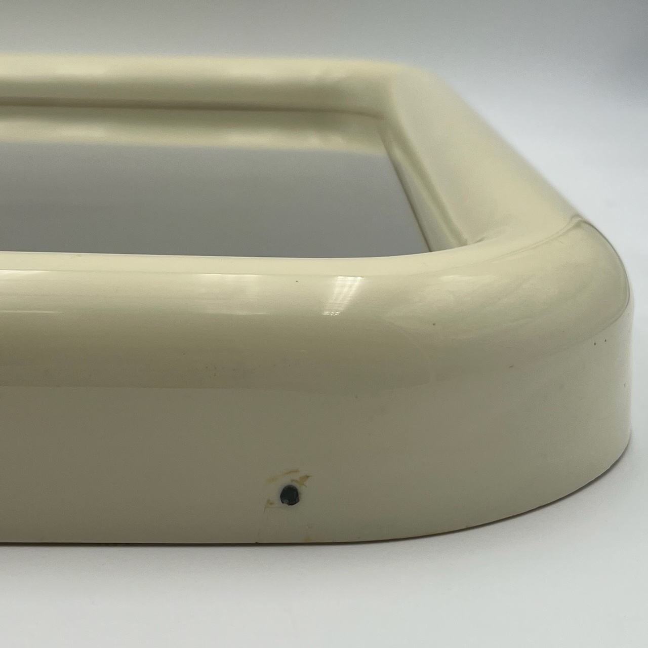 Space Age Square Wall Mirror in Beige 1970s - Image 4