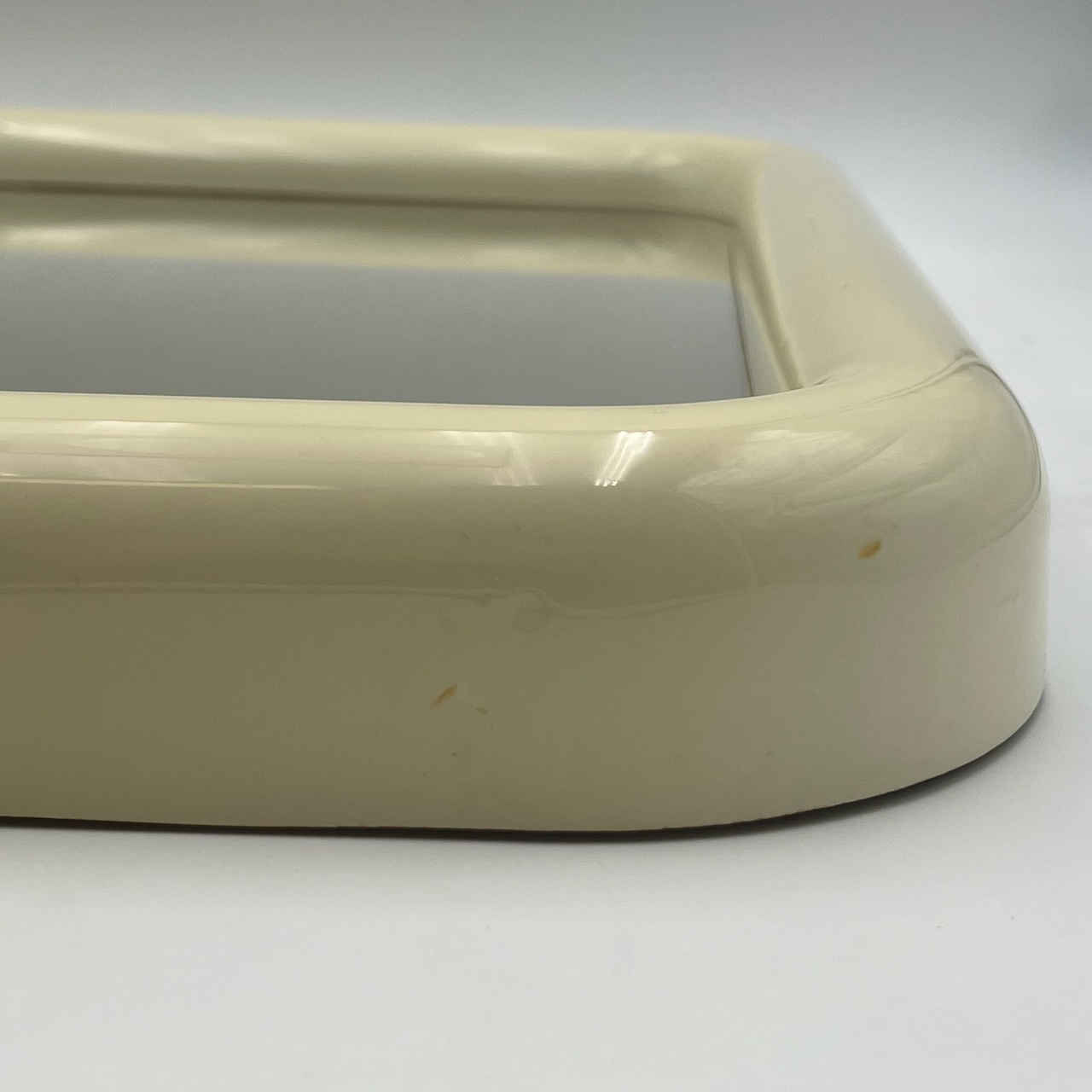 Space Age Square Wall Mirror in Beige 1970s - Image 5