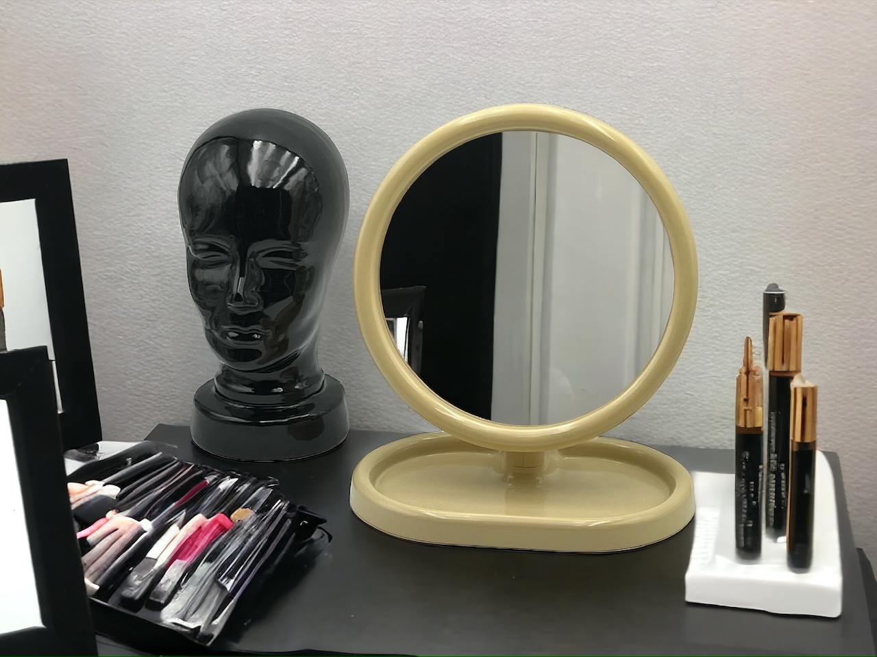 Space Age Table Mirror Olaf Von Bohr Gedy 70s - Image 5