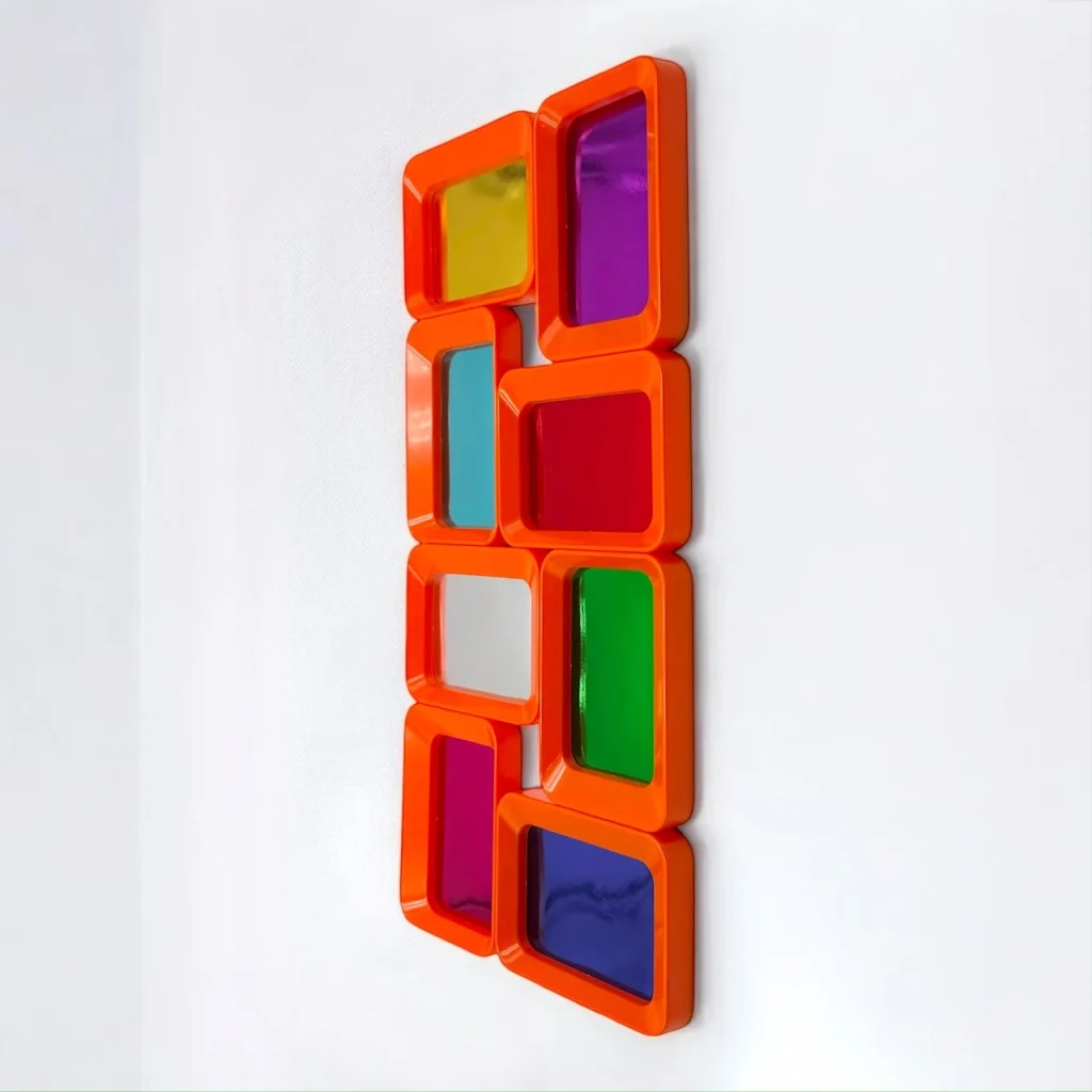 Vibrant 70s Photo Frame Orange Pop Art Wall Treasure - Image 4