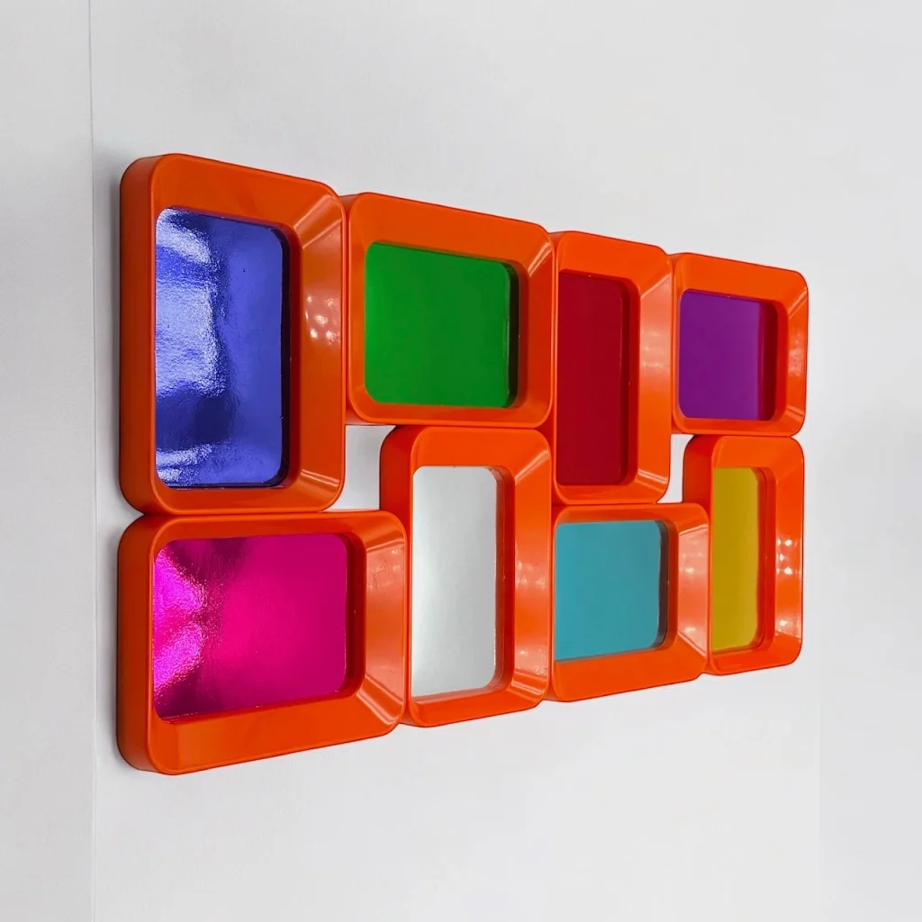 Vibrant 70s Photo Frame Orange Pop Art Wall Treasure - Image 7