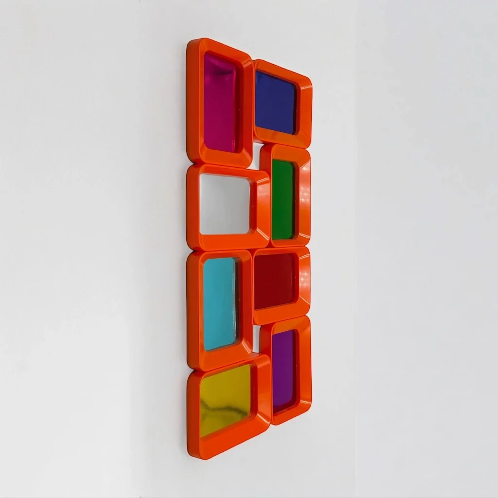 Vibrant 70s Photo Frame Orange Pop Art Wall Treasure - Image 6