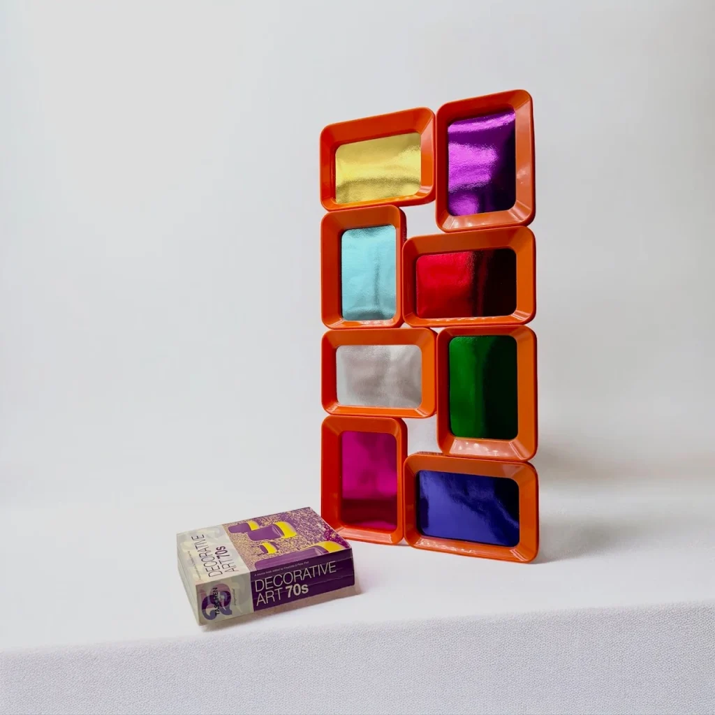 Vibrant 70s Photo Frame Orange Pop Art Wall Treasure - Image 8