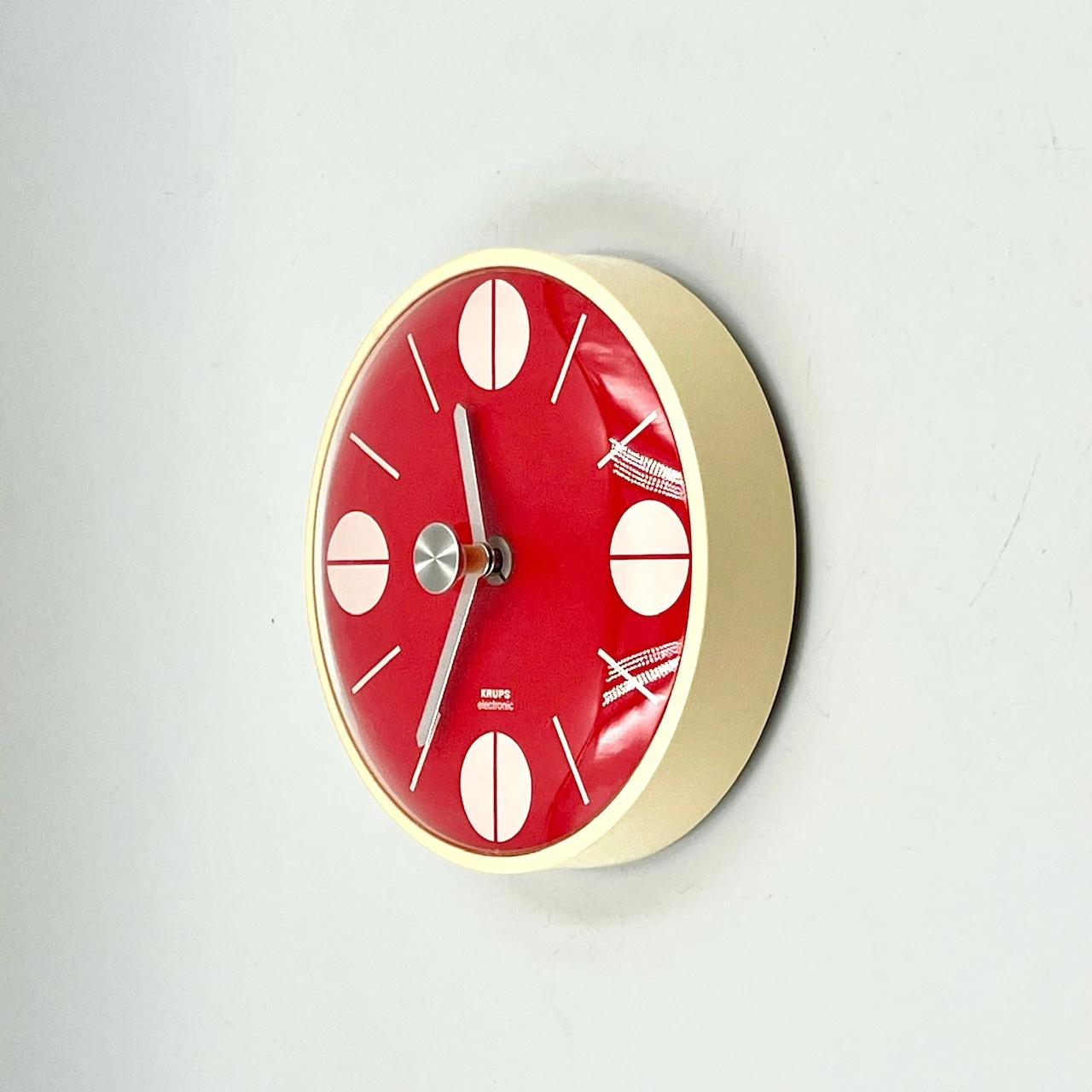 Vintage 1970s Krups Space Age Wall Clock – Orange Dial Edition - Image 6