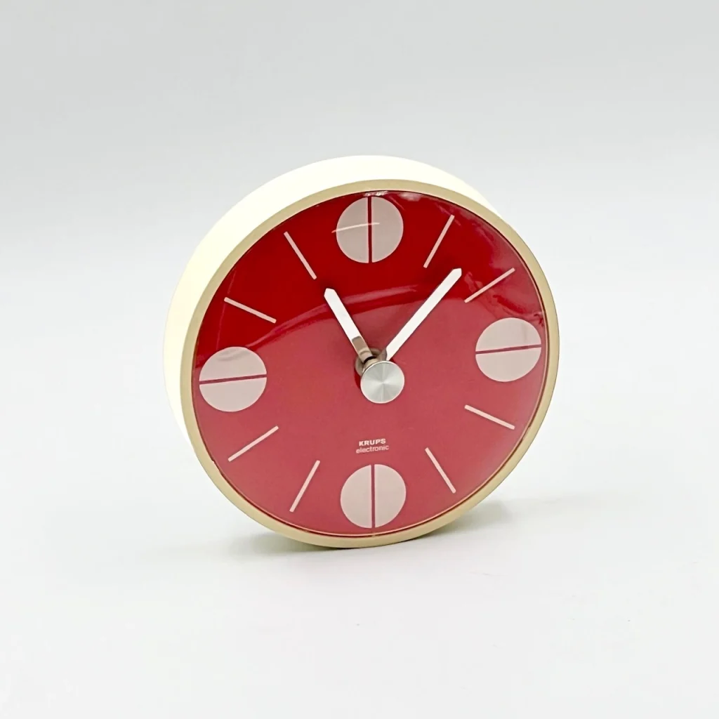 Vintage 1970s Krups Space Age Wall Clock – Orange Dial Edition - Image 11