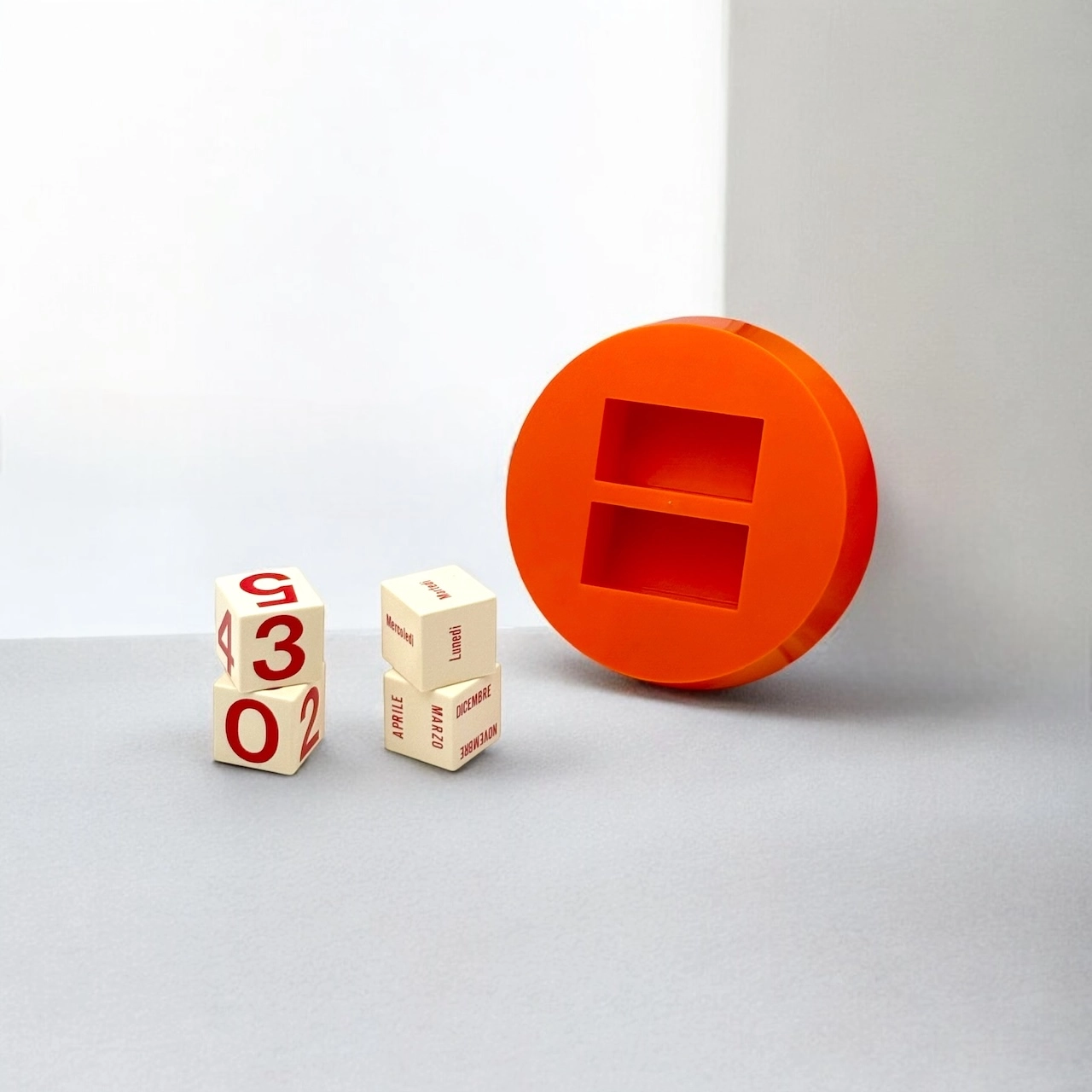 Vintage 1970s Space Age Calendar – Iconic Italian Design in Orange - Image 4