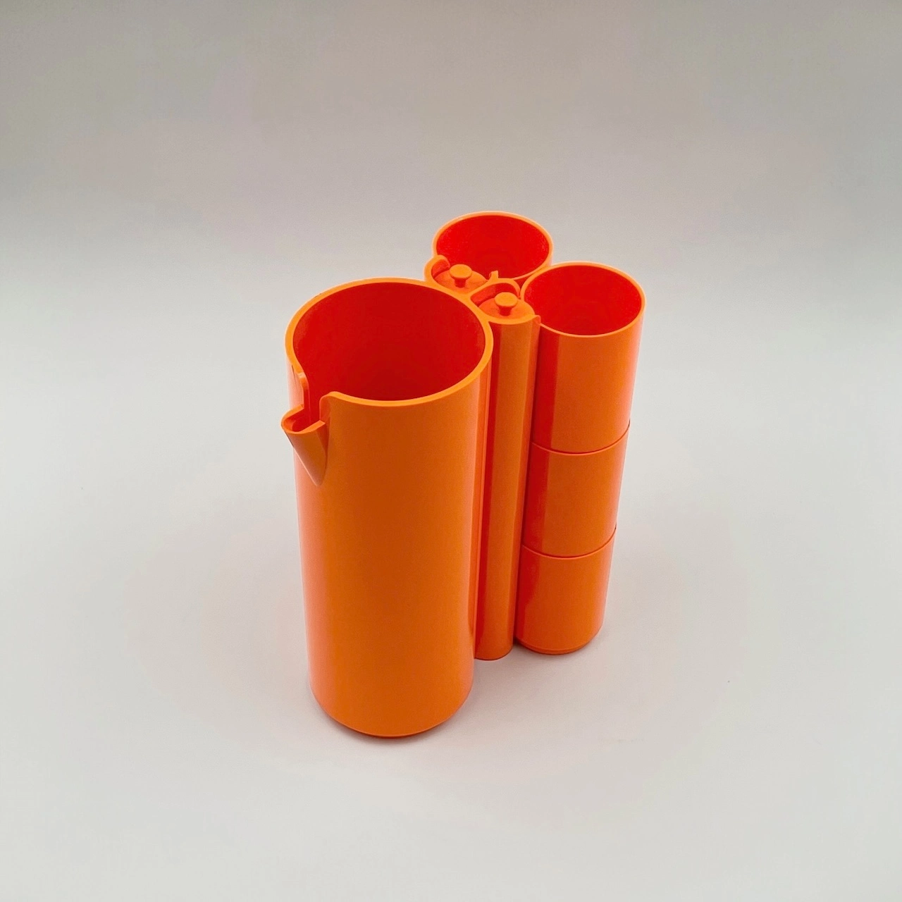 Vintage Drinking Set Orangeade JP Vitrac 70s - Image 2