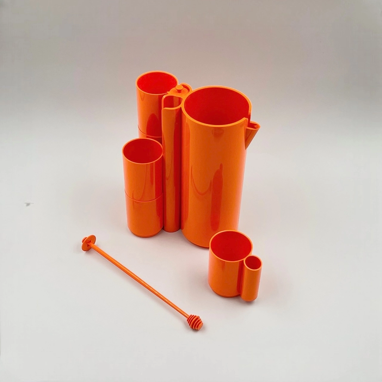 Vintage Drinking Set Orangeade JP Vitrac 70s - Image 10