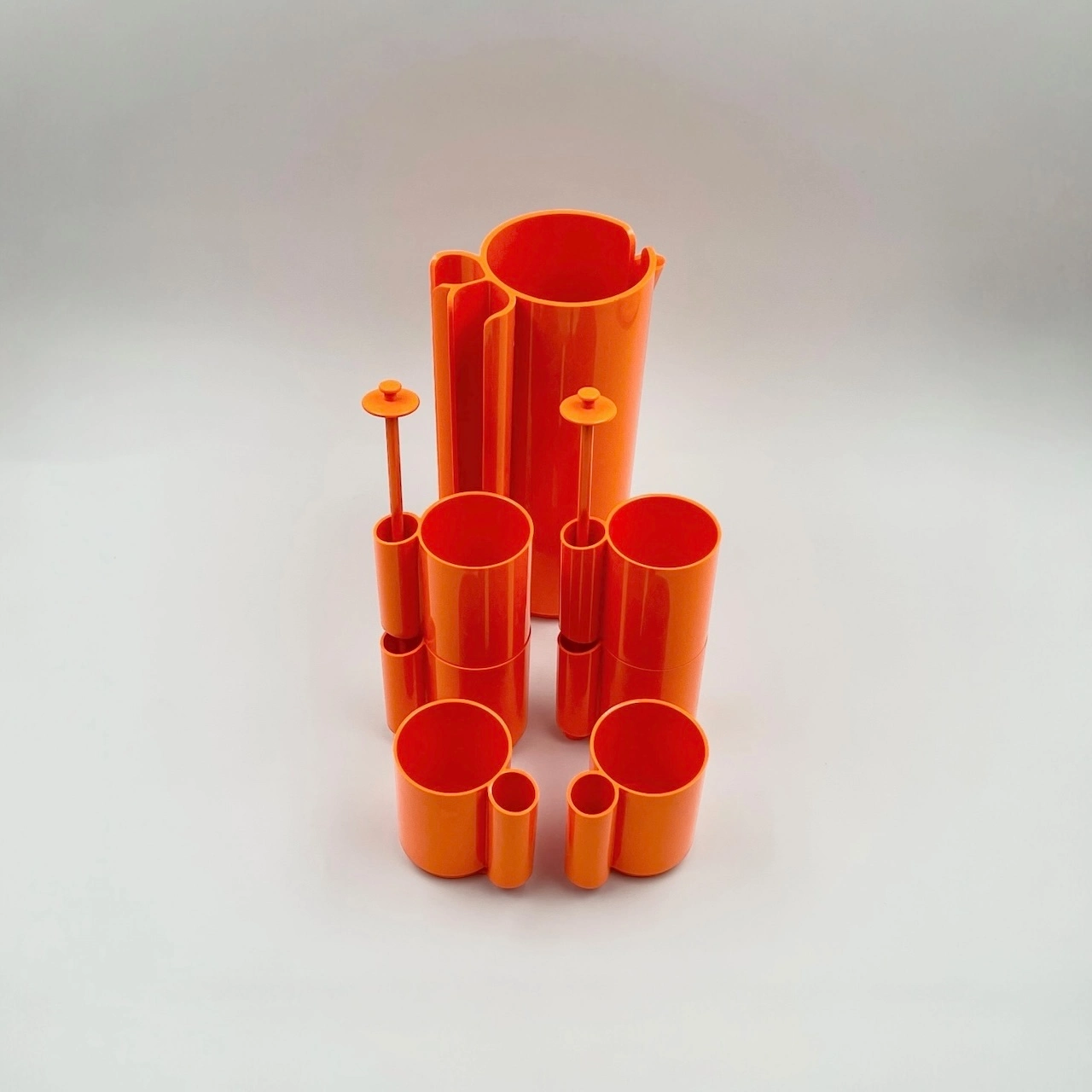 Vintage Drinking Set Orangeade JP Vitrac 70s - Image 3
