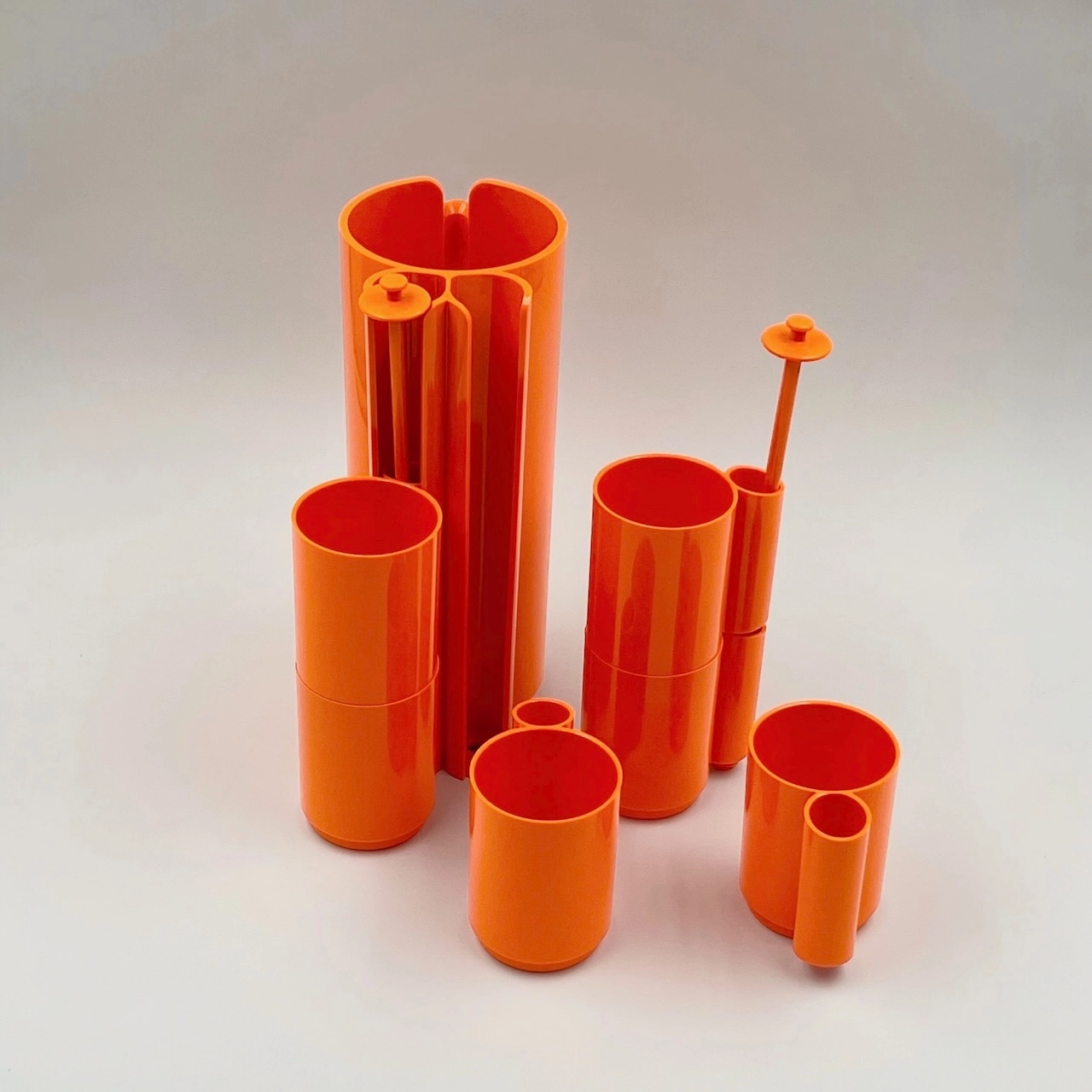 Vintage Drinking Set Orangeade JP Vitrac 70s - Image 5
