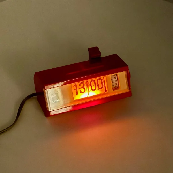 COPAL 置時計 1969年製 レトロ Vintage Japenese Copal Red SP-128 70s