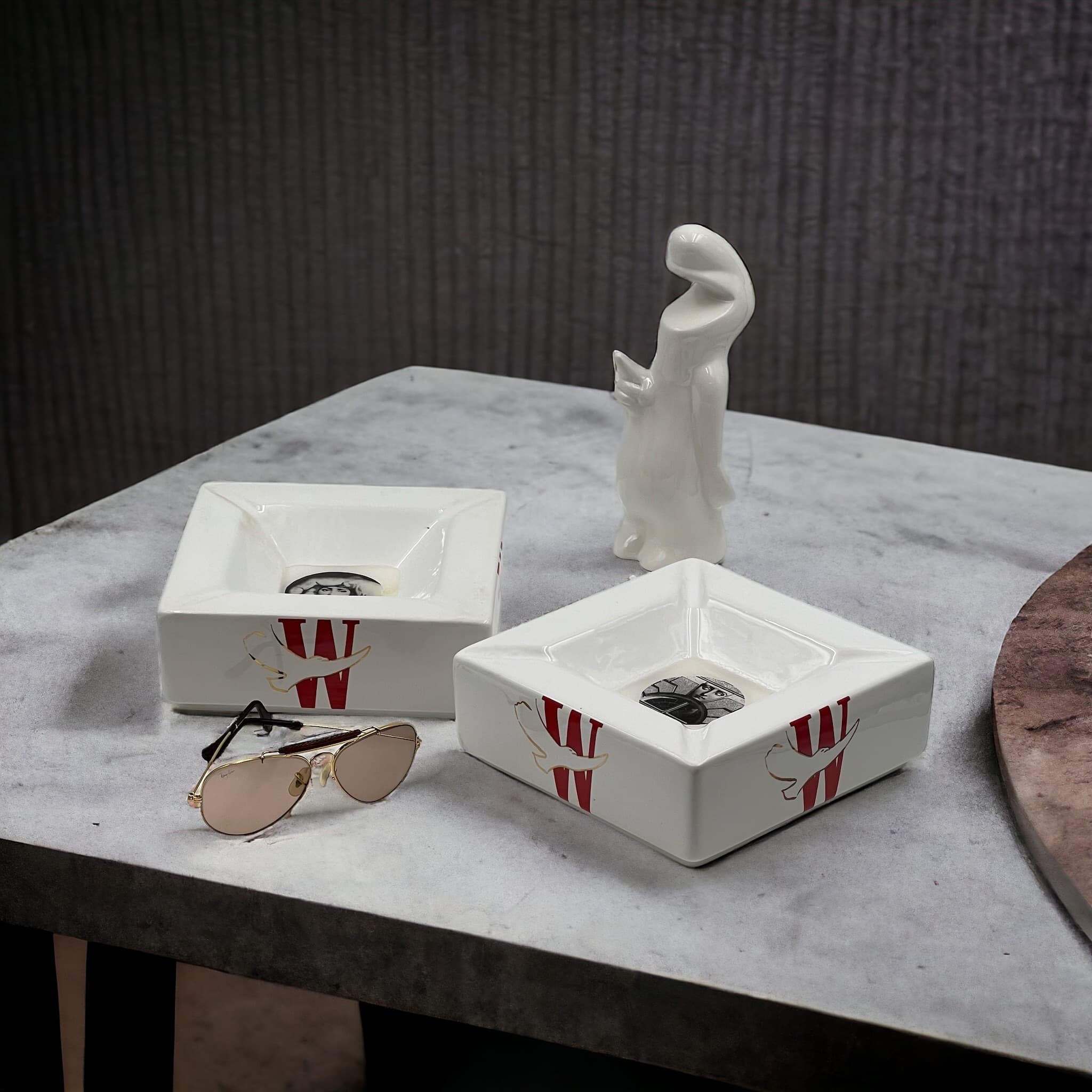 Vintage Fornasetti 70s: Tema e Variazioni Rare Ashtray Winston #212 - Image 9