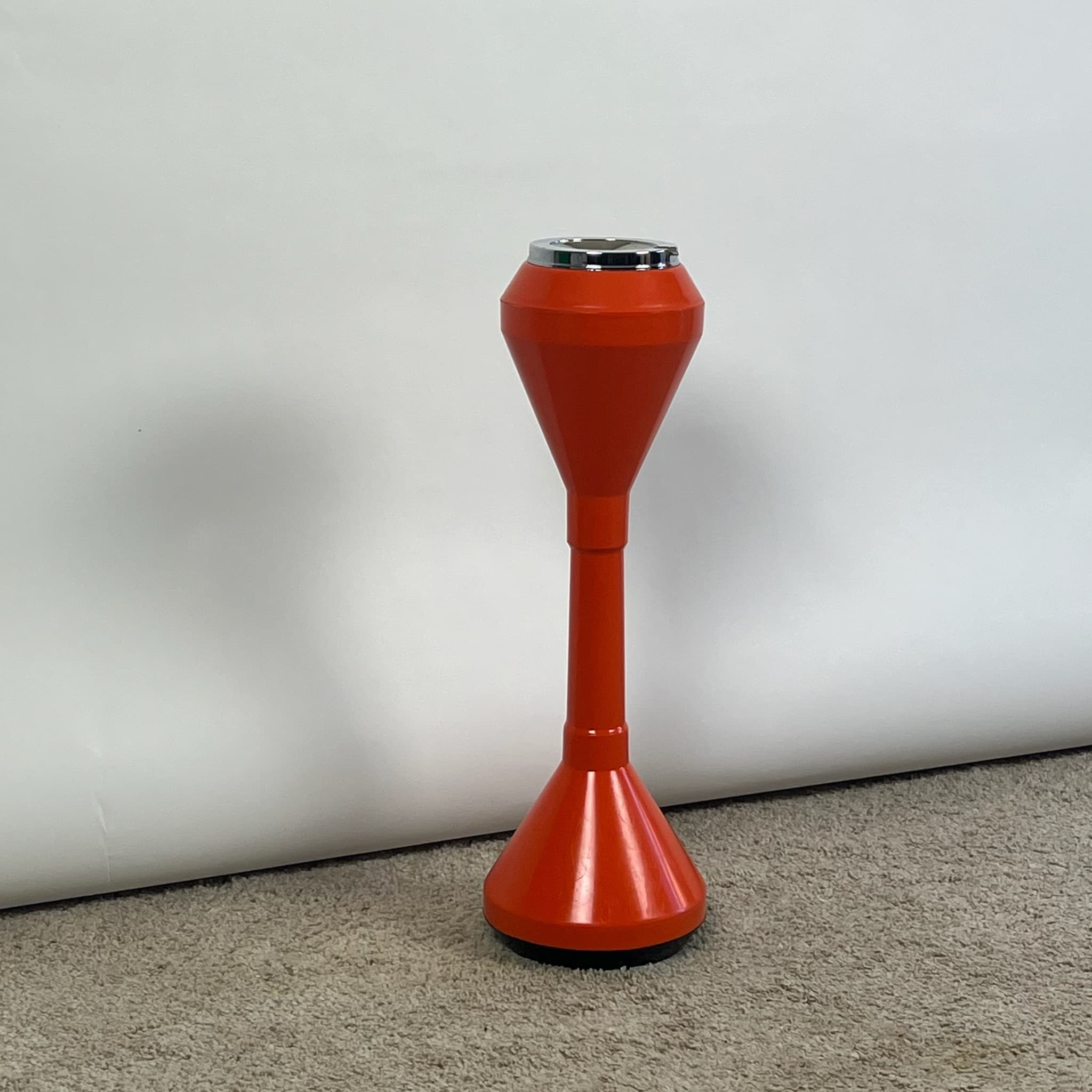 Unusual Vintage 1960s Ashtray: Orange Retro Chic Decor