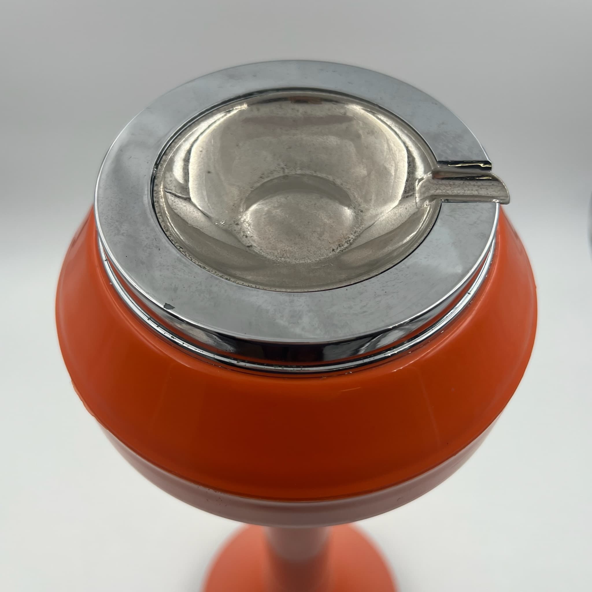 Unusual Vintage 1960s Ashtray: Orange Retro Chic Decor - Image 6