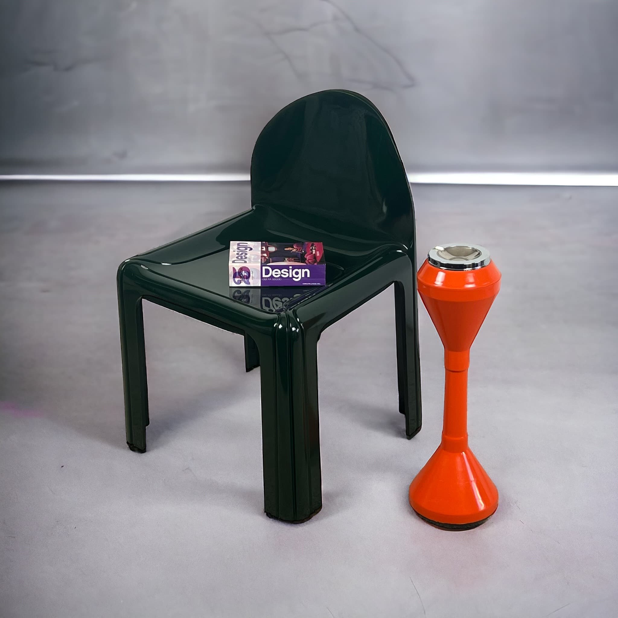 Unusual Vintage 1960s Ashtray: Orange Retro Chic Decor - Image 9