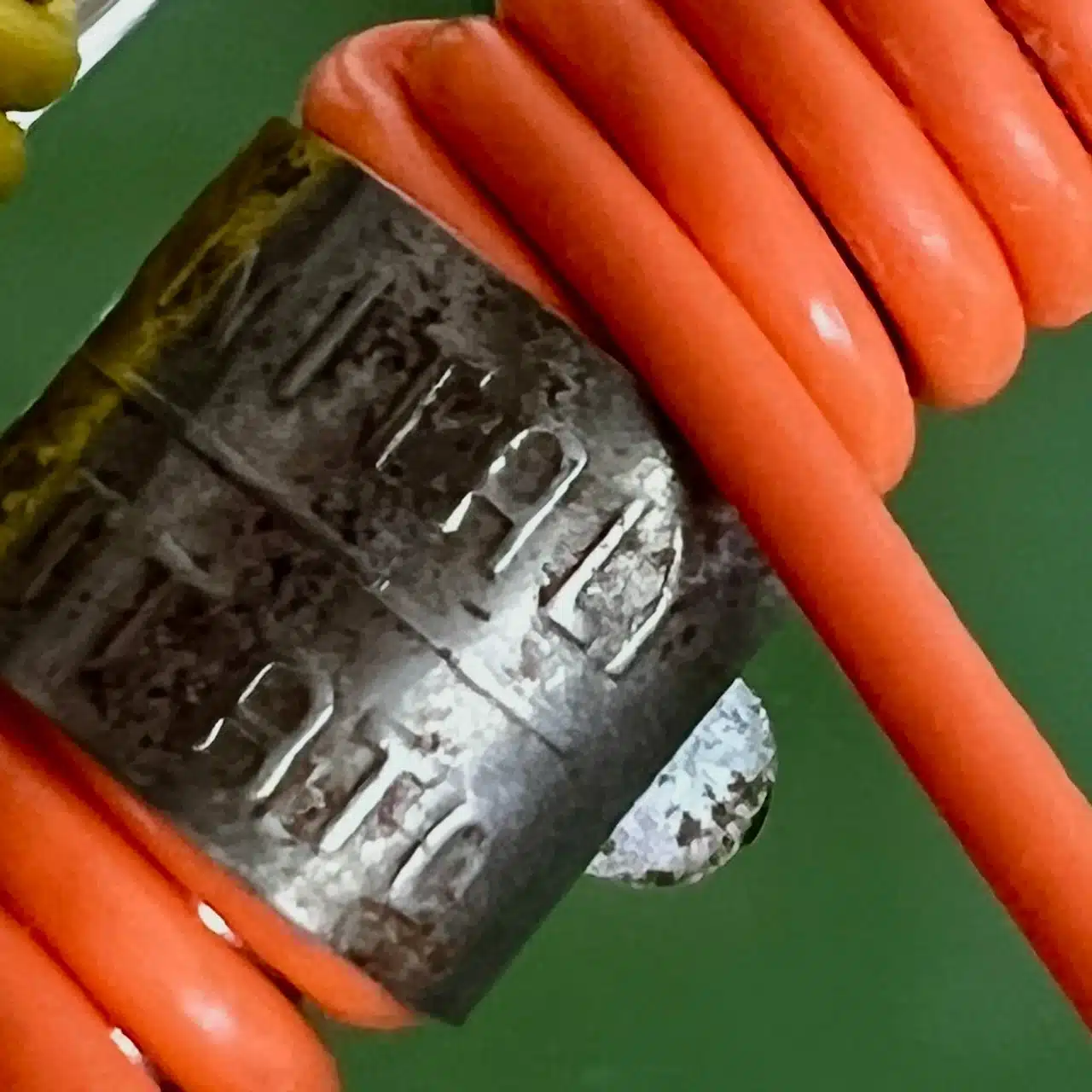 Beautiful Vintage 60s Kids Table with Colorful Folding Chairs - Image 9