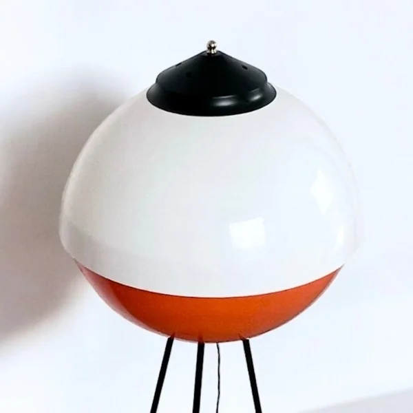 Unique 60s Vintage Floor Lamp: Space Age UFO Design from Italy