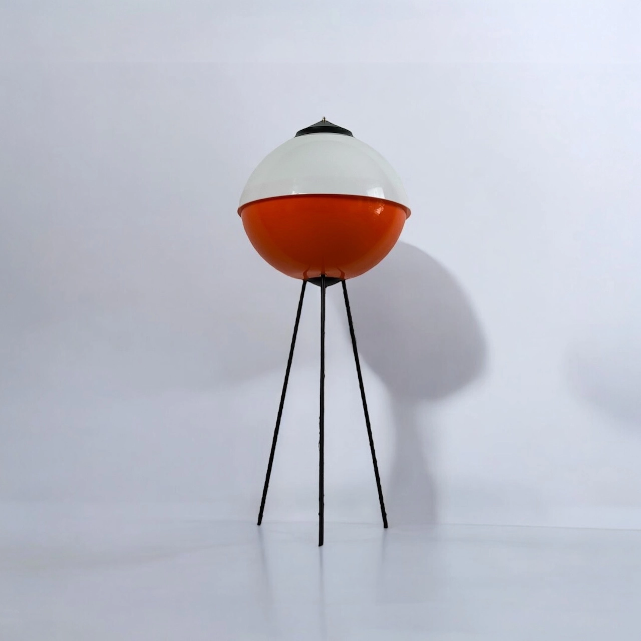 Unique 60s Vintage Floor Lamp: Space Age UFO Design from Italy